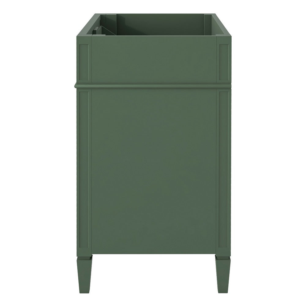 Zake Bathroom Vanity Cabinet with Tip-Out Drawers | Green Wood 30"