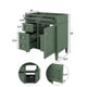 Zake Bathroom Vanity Cabinet with Tip-Out Drawers | Green Wood 30"