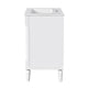 Fiji Bathroom Vanity with Ceramic Sink & Cabinet Storage | White 24"