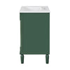 Fiji Bathroom Vanity with Ceramic Sink & Cabinet Storage | Green 24"