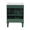 Fiji Bathroom Vanity with Ceramic Sink & Cabinet Storage | Green 24"