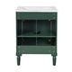 Fiji Bathroom Vanity with Ceramic Sink & Cabinet Storage | Green 24"