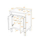 Fiji Bathroom Vanity with Ceramic Sink & Cabinet Storage | Black 24"