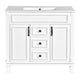 Gwen Bathroom Vanity with Ceramic Sink | 2 Drawer 2 Cabinet | White | 36"