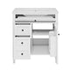 Gwen Bathroom Vanity | Ceramic Sink | 2 Drawer 2 Cabinet | White | 30"