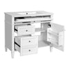 Asher Bathroom Vanity | Ceramic Sink | Smart Storage Door & Drawers | White