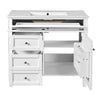 Asher Bathroom Vanity | Ceramic Sink | Smart Storage Door & Drawers | White