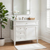 Asher Bathroom Vanity | Ceramic Sink | Smart Storage Door & Drawers | White