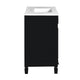 Gwen Bathroom Vanity with Ceramic Sink | 2 Drawers 2 Cabinets | Black Wood