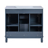 Gwen Bathroom Vanity with Ceramic Sink | 2 Drawers 2 Cabinets | Blue Wood