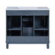 Gwen Bathroom Vanity with Ceramic Sink | 2 Drawers 2 Cabinets | Blue Wood