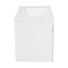 Jayz Floating Vanity with Sink | Gold Accents | White Textured Wood 36"