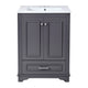Daizy 24" Bathroom Vanity with Ceramic Sink | 2 Door Cabinet | Gray Wood