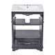 Daizy 24" Bathroom Vanity with Ceramic Sink | 2 Door Cabinet | Gray Wood