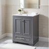 Daizy 24" Bathroom Vanity with Ceramic Sink | 2 Door Cabinet | Gray Wood