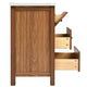 Addie Bathroom Vanity | Ceramic Sink | 3 Drawers | Natural Brown Wood 24"
