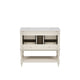 Sandra 36" Bathroom Vanity with Ceramic Sink | 4 Drawers | Beige Solid Wood