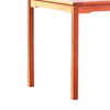 Hoi Outdoor 4 Seater Dining Table w Umbrella Hole | 35" Square | Natural Brown