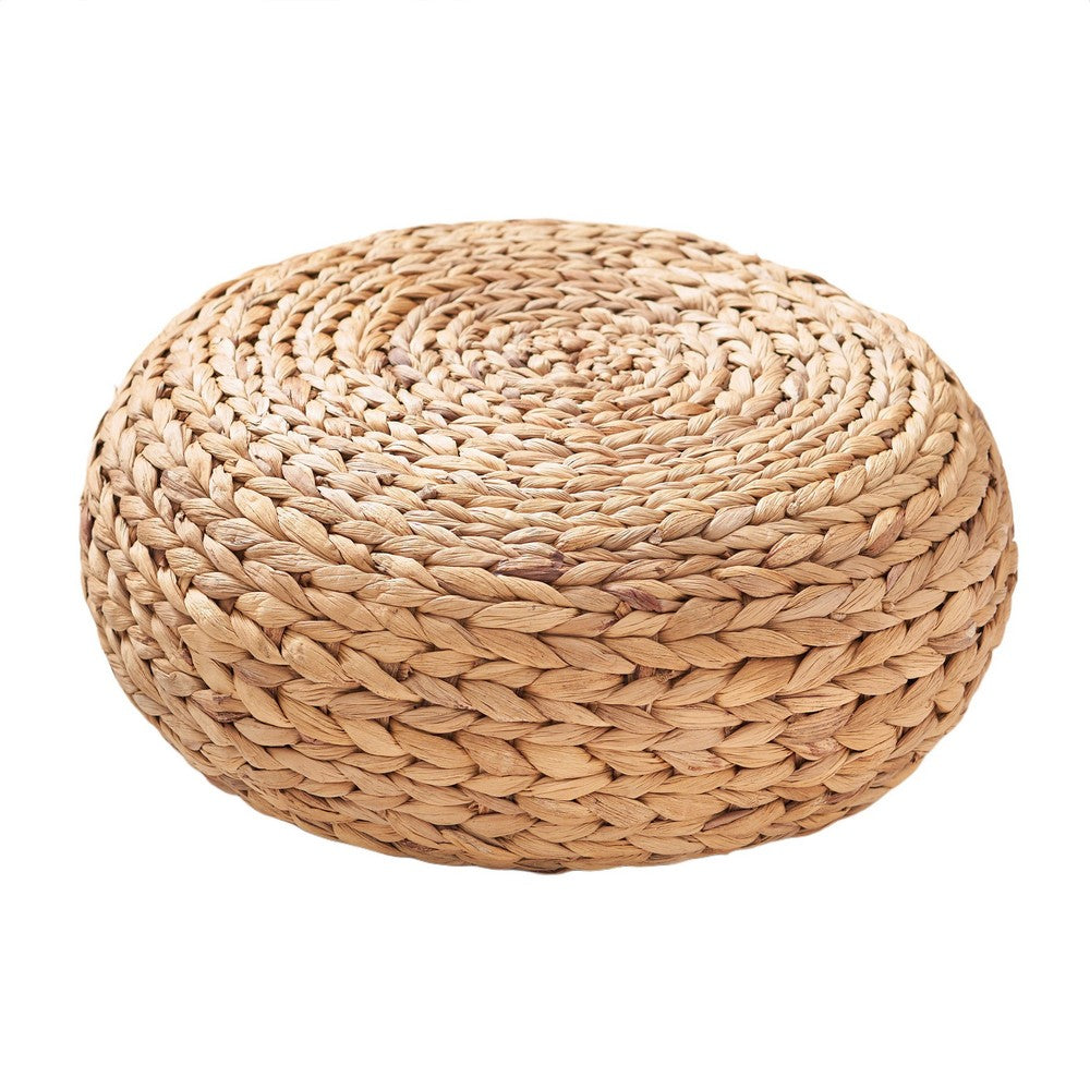 Leri Tatami Floor Cushion | Arrow Weave Light Brown Hyacinth | 16"