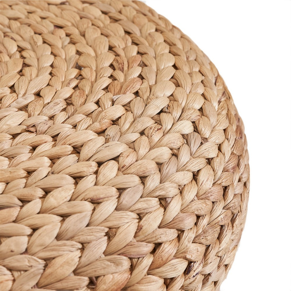 Leri Tatami Floor Cushion | Arrow Weave Light Brown Hyacinth | 16"