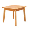 Reio Outdoor Poolside Table | 20" Slatted Top | Light Oak Brown Wood