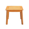Reio Outdoor Poolside Table | 20" Slatted Top | Light Oak Brown Wood
