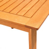 Reio Outdoor Poolside Table | 20" Slatted Top | Light Oak Brown Wood