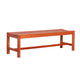 Emio 3 Seater Outdoor Bench | Reddish Brown Slatted Design | 59"