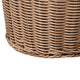 Lom Storage Basket with Handles | Walnut Brown Wicker Woven Hamper | 16"