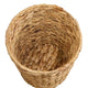 Farmhouse Storage Basket | Natural Brown Hyacinth | Arrow Woven | 11"