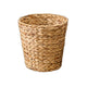 Farmhouse Storage Basket | Natural Brown Hyacinth | Arrow Woven | 11"