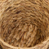 Farmhouse Storage Basket | Natural Brown Hyacinth | Arrow Woven | 11"