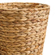 Farmhouse Storage Basket | Natural Brown Hyacinth | Arrow Woven | 11"
