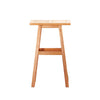 Heno Outdoor Dining Table | 18" Top | Honey Brown Eucalyptus Wood