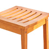 Heno Outdoor Bar Height Stool | Saddle Seat | Honey Brown Eucalyptus Wood