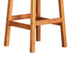 Heno Outdoor Bar Height Stool | Saddle Seat | Honey Brown Eucalyptus Wood