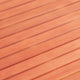 Ceri Outdoor Dining Table with Umbrella Hole | 59" Top | Reddish Brown