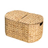 Kitchen & Picnic Basket | Natural Brown Hyacinth Woven | 16" Oval