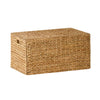Jom Storage Trunk Basket with Lid | 24" Light Brown Hyacinth Woven