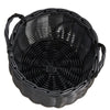 Lesa Multi Use Storage Basket with Handles | 13" Black Wicker Woven