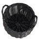Lesa Multi Use Storage Basket with Handles | 13" Black Wicker Woven