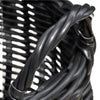 Lesa Multi Use Storage Basket with Handles | 13" Black Wicker Woven