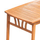 Heno Outdoor Dining Table with Umbrella Hole | 59" Top | Light Brown