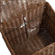 Jary Storage Basket with Lid | Dark Walnut Brown | 22" Wicker Woven