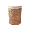 Leri Lidded Laundry Hamper | Light Brown Hyacinth | Arrow Woven | 23"