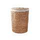 Leri Lidded Laundry Hamper | Light Brown Hyacinth | Arrow Woven | 23"
