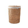Leri Lidded Laundry Hamper | Light Brown Hyacinth | Arrow Woven | 23"