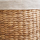 Leri Lidded Laundry Hamper | Light Brown Hyacinth | Arrow Woven | 23"