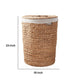 Leri Lidded Laundry Hamper | Light Brown Hyacinth | Arrow Woven | 23"