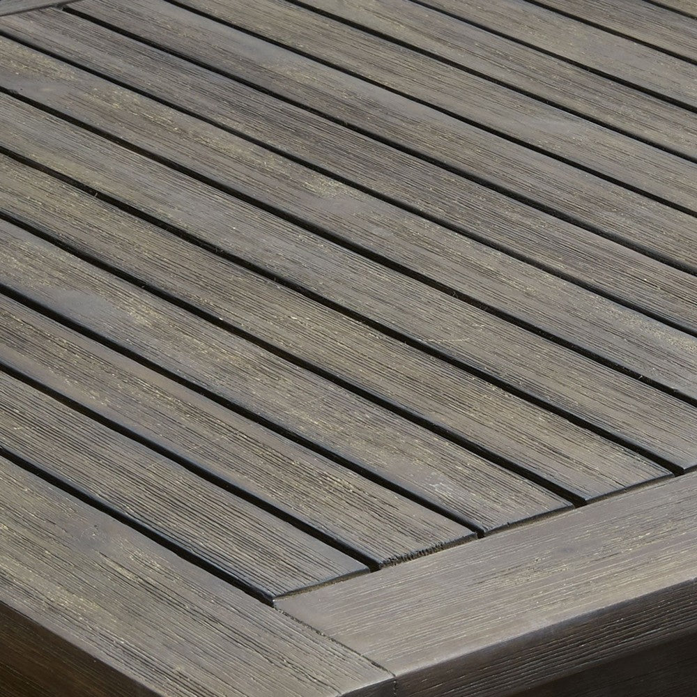 Ceri Outdoor Dining Table with Umbrella Hole | Graywash 59" Top